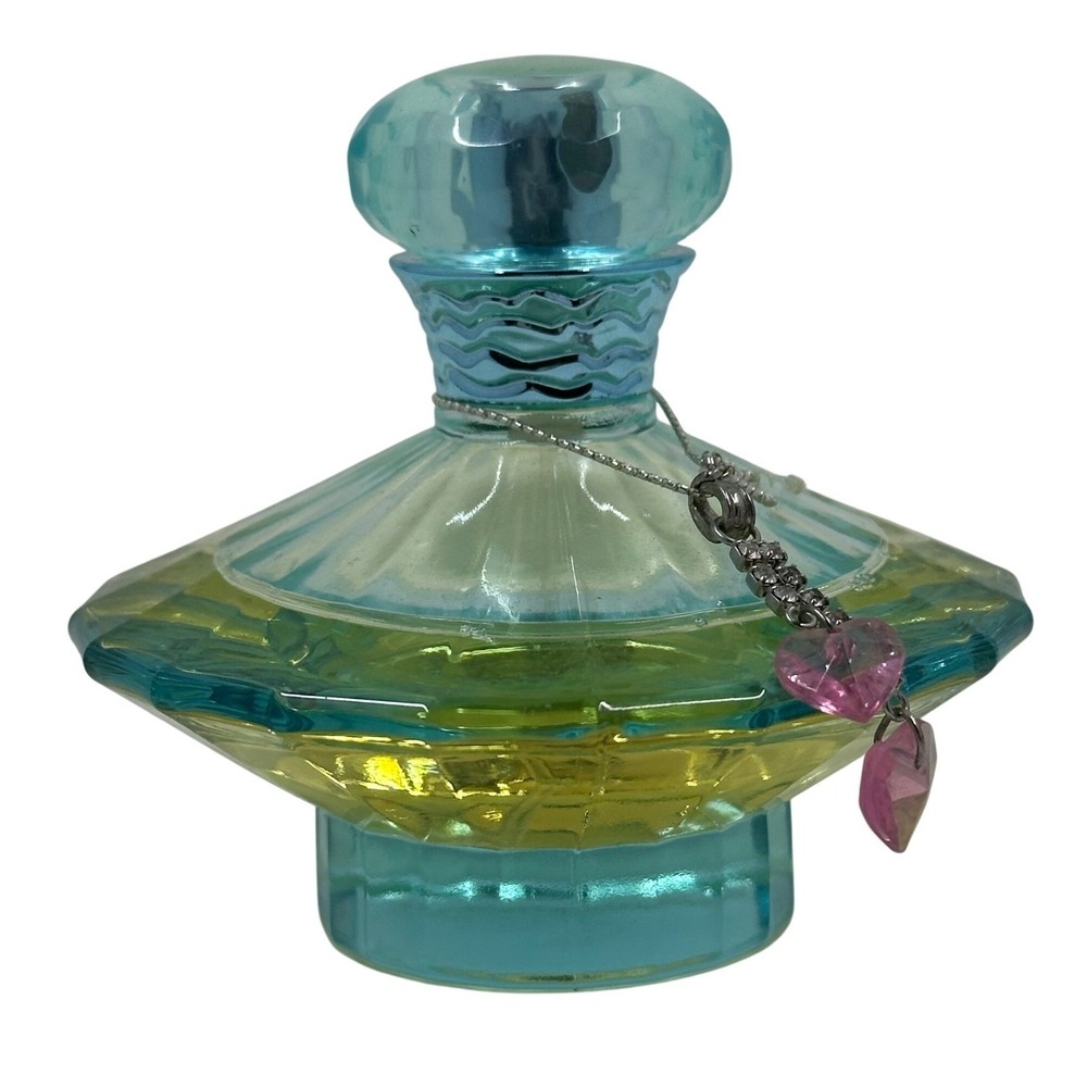 Britney Spears Curious EDP 1.7oz 50ml Turquoise Heart Charms Y2K Vintage Perfume
